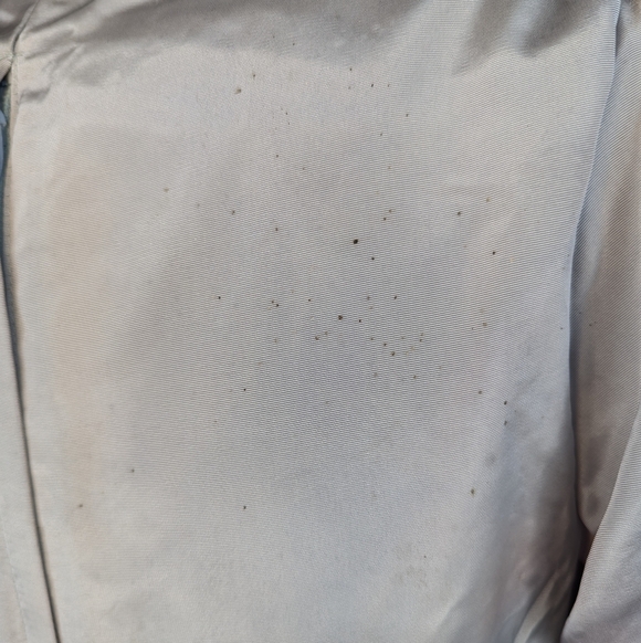 Vintage 80's Gunne Sax by Jessica McClintock Silver Gray Taffeta & Cream Dress - Picture 16 of 16